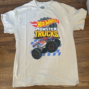 Mattel Hot Wheels Monster Trucks Kids Shirt - White
